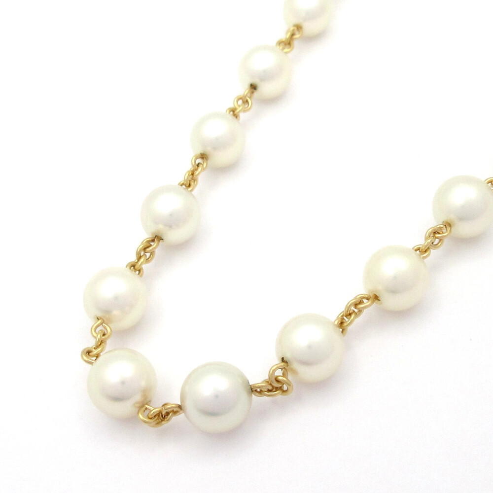 Tasaki 18K Yellow Gold Pearl Necklace #307441T23B
